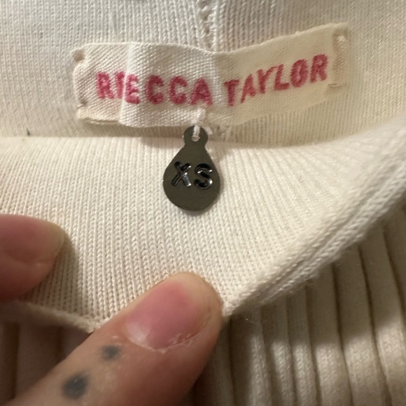 Rebecca Taylor Midi White Pleated Skirt - Picture 5 of 5